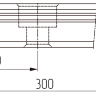 Рельс HIWIN MGNR9RHM 300 мм + блок MGN9HZ0HM