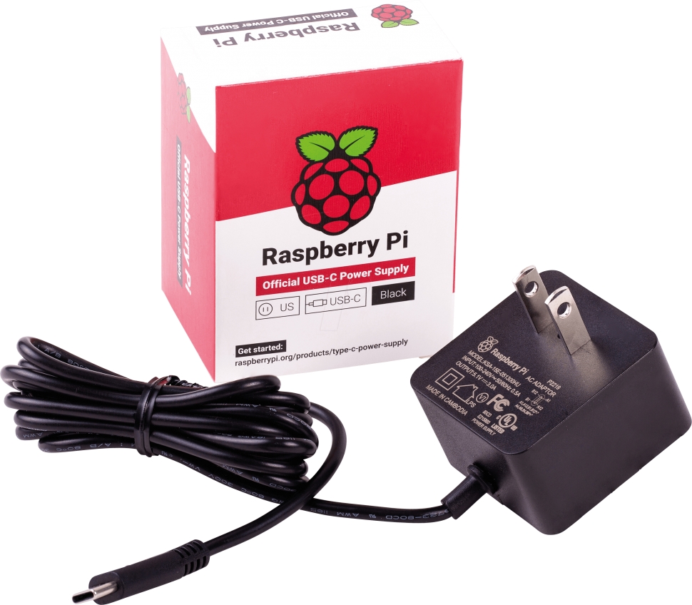 Блок питания Type-C 15.3 Вт для Raspberry Pi 4